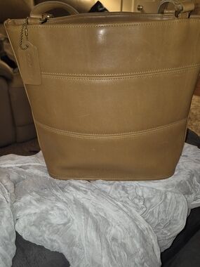 COACH Tribecca Vintage Leather Tote Bag